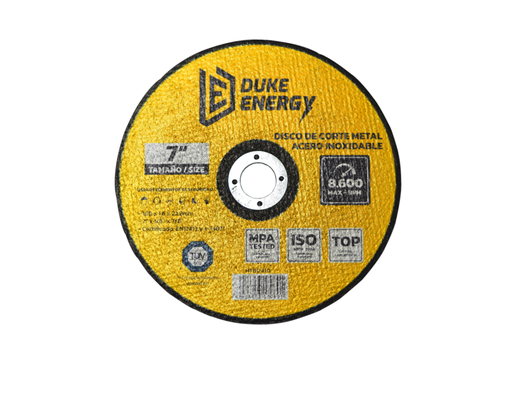 [12123] DISCO 7 CORTE METAL ACERO INOX 2 EN 1 DUKE ENERGY TECNOLOGIA ALEMANA (HT80410)