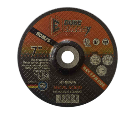 [12127] DISCO 7 X 1/4 X 7/8 PULIR METAL DUKE ENERGY TECNOLOGIA ALEMANA (HT80414)