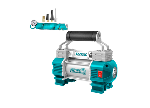 [14762] COMPRESOR MINI 12V-13,5V 120PSI PARA CARRO TOTAL (TTAC2506)