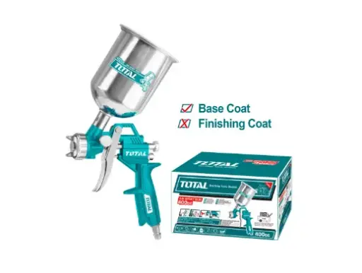 [14825] AEROGRAFO 400CC VASO ALUMINIO ABANICO ALTA PRESION TOTAL (TAT10401)