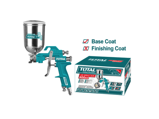 [14827] AEROGRAFO 400CC VASO ALUMINIO BAJA PRESION TOTAL (TAT10402)