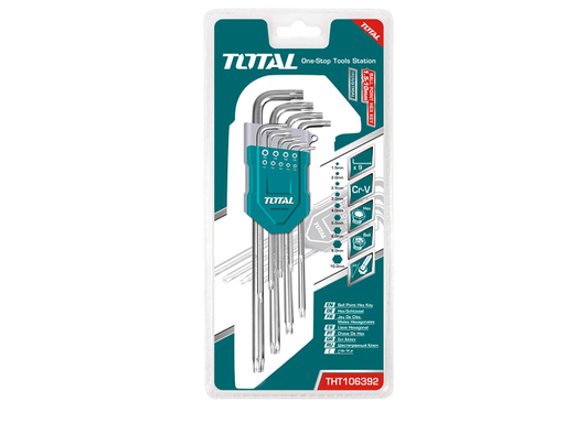 [14830] TORX INDUSTRIAL JUEGO X 9 PZS LARGO TOTAL (THT106392)