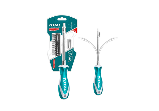 [14870] DESTORNILLADOR FLEXIBLE EN BLISTER INCLUYE 12 PUNTAS TOTAL (THT250FL1206)
