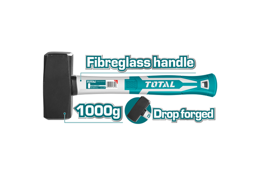 [14929] PORRA 2LB HIERRO MANGO FIBRA VIDRIO TOTAL (THT7210006)