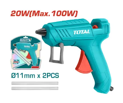 [21528] PISTOLA SILICONA 25W 110-120V INCLUYE 4 BARRAS SUPER TOTAL (UTT201116)
