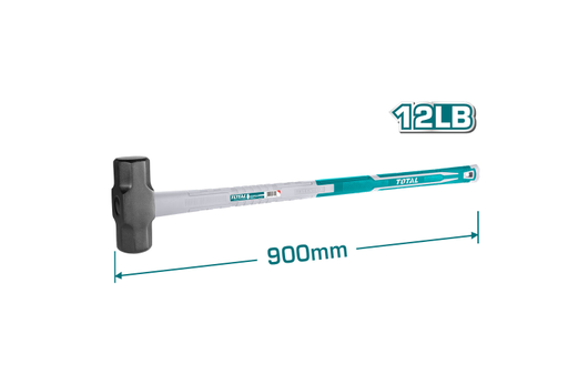 [15334] PORRA 12 LB HIERRO MANGO FIBRA DE VIDRIO TOTAL (THT750516)