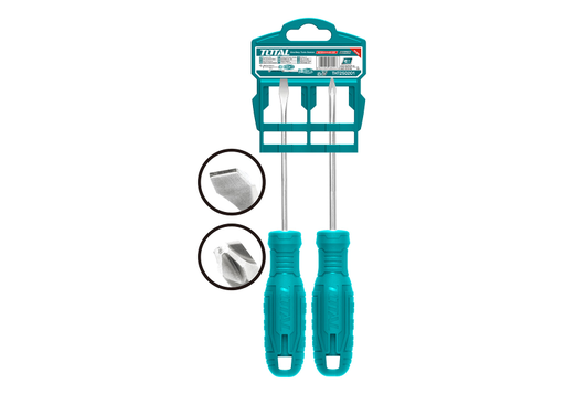 [15416] DESTORNILLADOR CROMO VANADIUM JUEGO X 2 PZS TOTAL (THTDC250201)