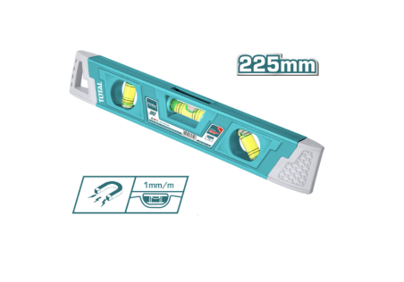 [15466] NIVEL 23 CM ALUMINIO Y PASTA IMANTADO TOTAL (TMT2267)