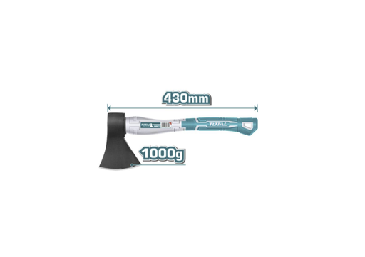 [15485] HACHA 1000G MANGO FIBRA DE VIDRIO TOTAL (THT7810006)
