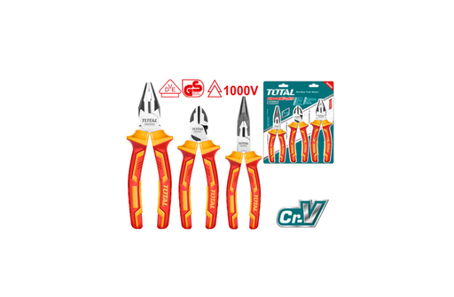 [15492] JUEGO DE ALICATES AISLADOS X 3 PZS INDUSTRIAL (PINZA 6CORTAFRIO 6ALICATE 8) TOTAL (THT2K0302)