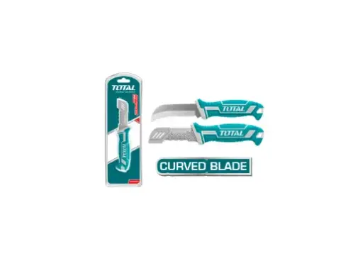 [15666] CUCHILLO PELACABLE 200 MM CURVO ACERO INOXIDABLE TOTAL (THT51882)