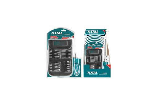 [15674] DESTORNILLADOR RACHE JUEGO X 18 PZS INTERCAMBIABLES TOTAL (TACSD30266)