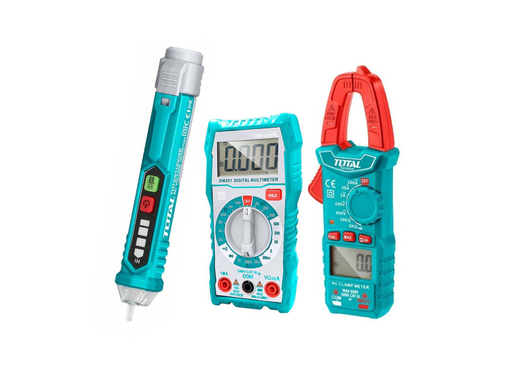 [16321] KIT MEDIDOR DE CORRIENTE DIGITAL INCLUYE PROBADOR - TESTER - PINZA SUPER SELECT TOTAL (TMT43028)