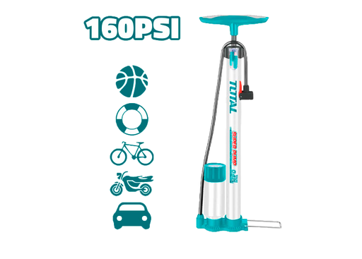 [16596] INFLADOR DE PIE 140PSI CON SOPORTE TOTAL (TMPP3811)