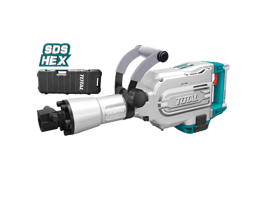 [18746] DEMOLEDOR SDS HEX 1700W 45JOULES INCLUYE UN CINCEL CAJA PLASTICA INDUSTRIAL TOTAL (UTH217458)