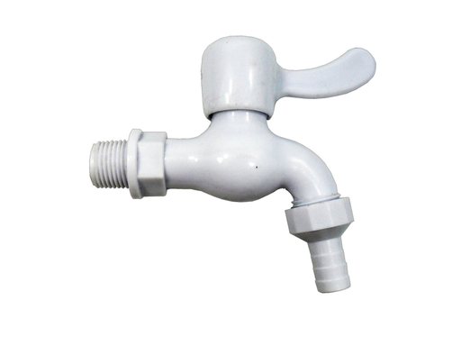 [864] GRIFO PLASTICO GG BLANCO ALETA CON RACOR (HT20146)