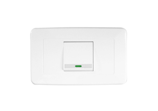 [1635] LINEA BK BLANCA INCRUSTAR SWICHE SENCILLO CONMUTABLE 110-220 (118Z-01 3WAY) (RETIE-FL)(HT20335)