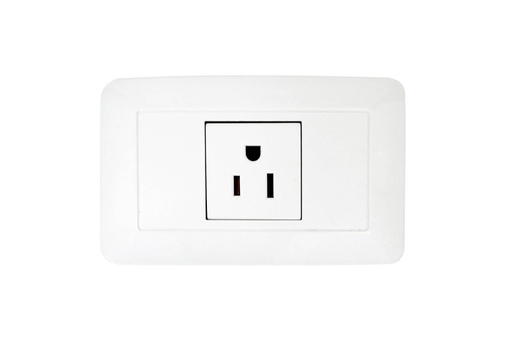 [1769] LINEA BK BLANCA INCRUSTAR TOMA SENCILLO 110-220 (RETIE-FL) (118Z-08) (HT20340)