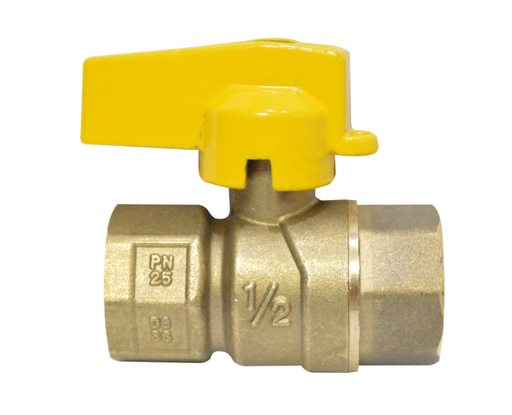 [3872] LLAVE GAS BRONCE GRINACA LIVIANA PN25 (CHAPOLA AMARILLA)(HT20172)