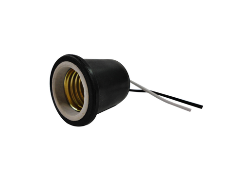 [5443] SOCKET CAUCHO INTEMPERIE FINO LOZA (JC502W) (RETIE-FL)(HT30517)