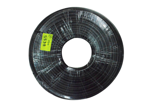 [5538] CABLE COAXIAL RG6 NEGRO KEIBOL CHIPA X 100 MTS (HT10123)