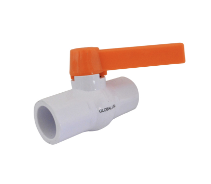 [6809] LLAVE BOLA PVC LISA FINA CHAPOLA NARANJA LARGA  1/2" (HT20142)