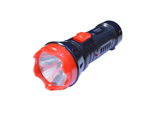[8304] LINTERNA RECARGABLE 1 LED NARANJA/NEGRO BLISTER PEQUENA (BL-3366) (HT50104)
