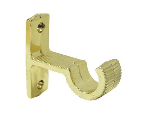 [8734] ACCESORIO CORTINERO SOPORTE MURO DORADO DE 3/4 (080401)