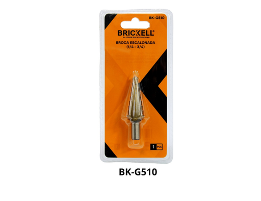[19489] BROCA ESCALONADA BLISTER (1/4-3/4MM) (BK-G510)