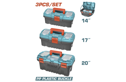 [20092] SET DE 3 CAJA HERRAMIENTA 14", 17" y 20" TOTAL (TPBXK0031)