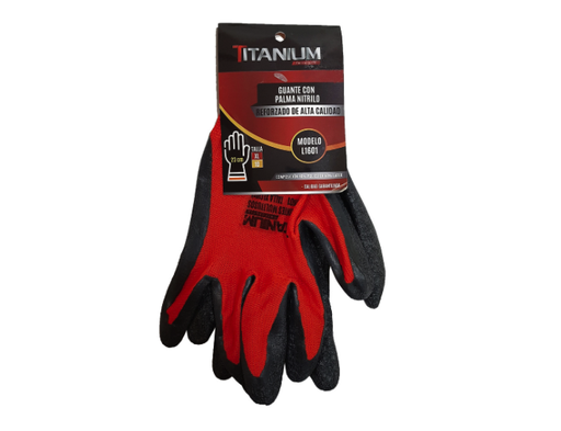 [10772A] GUANTE NITRILO REFORZADO IMPERMEABLE TALLA 8-M (FSI12) (NORMA ANSI)