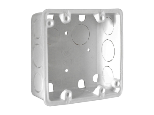 [8721] CAJA PLASTICA 4X4 BLANCA R/G CERTIFICADA 