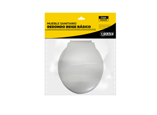 [14502K] MUEBLE SANITARIO REDONDO BEIGE BASICO UDUKE 