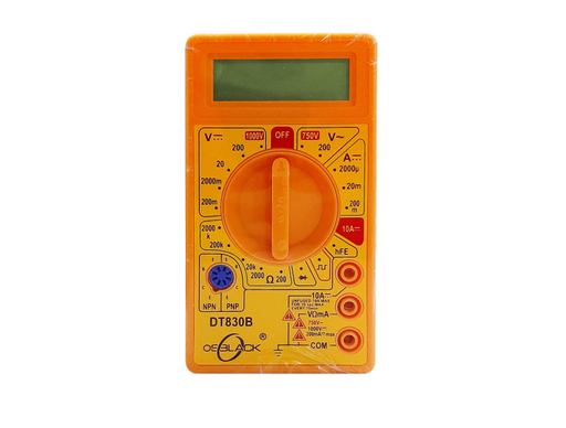 [1711A] TESTER DIGITAL AMARILLO SIN PITO DT830B