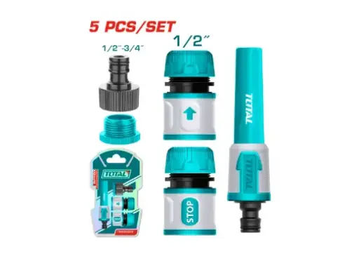 [20854] CONECTORES PARA MANGUERA X 5 PZS SUPER TOTAL (THHCS05122)