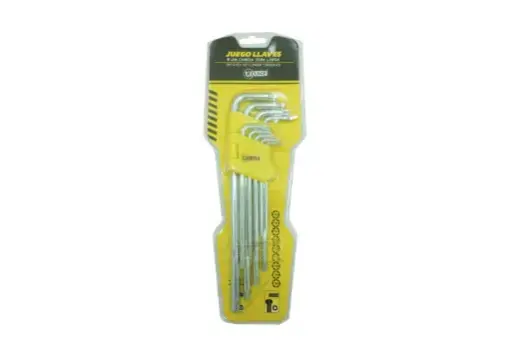 [19930] LLAVE TORX JUEGO X 9 PCS LARGA UDUKE (HT2263)