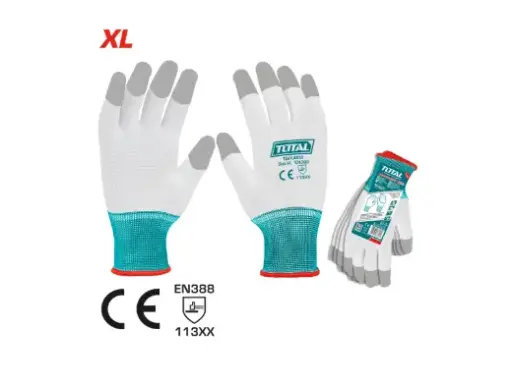 [21415] GUANTE POLYESTER CON RECUBRIMIENTO DE PU SUPER TOTAL (TSPUG02)