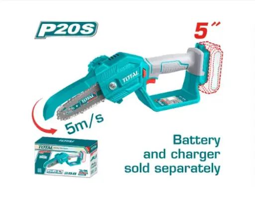 [20939] SIERRA MINI INALAMBRICA DE 5" 20V CARGADOR Y 2 BATERIAS INCLUIDO SUPER TOTAL (TGSLI2058)