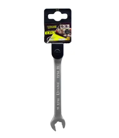 [13256] LLAVE MIXTA 2 EN 1 # 11MM - 7/16" CR/V UDUKE (HTY0066)