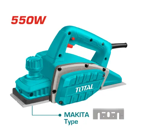 [20554] CEPILLO ELECTRICO 550W 120V INCLUYE GUIA INDUSTRIAL TOTAL (UTL5508216) 